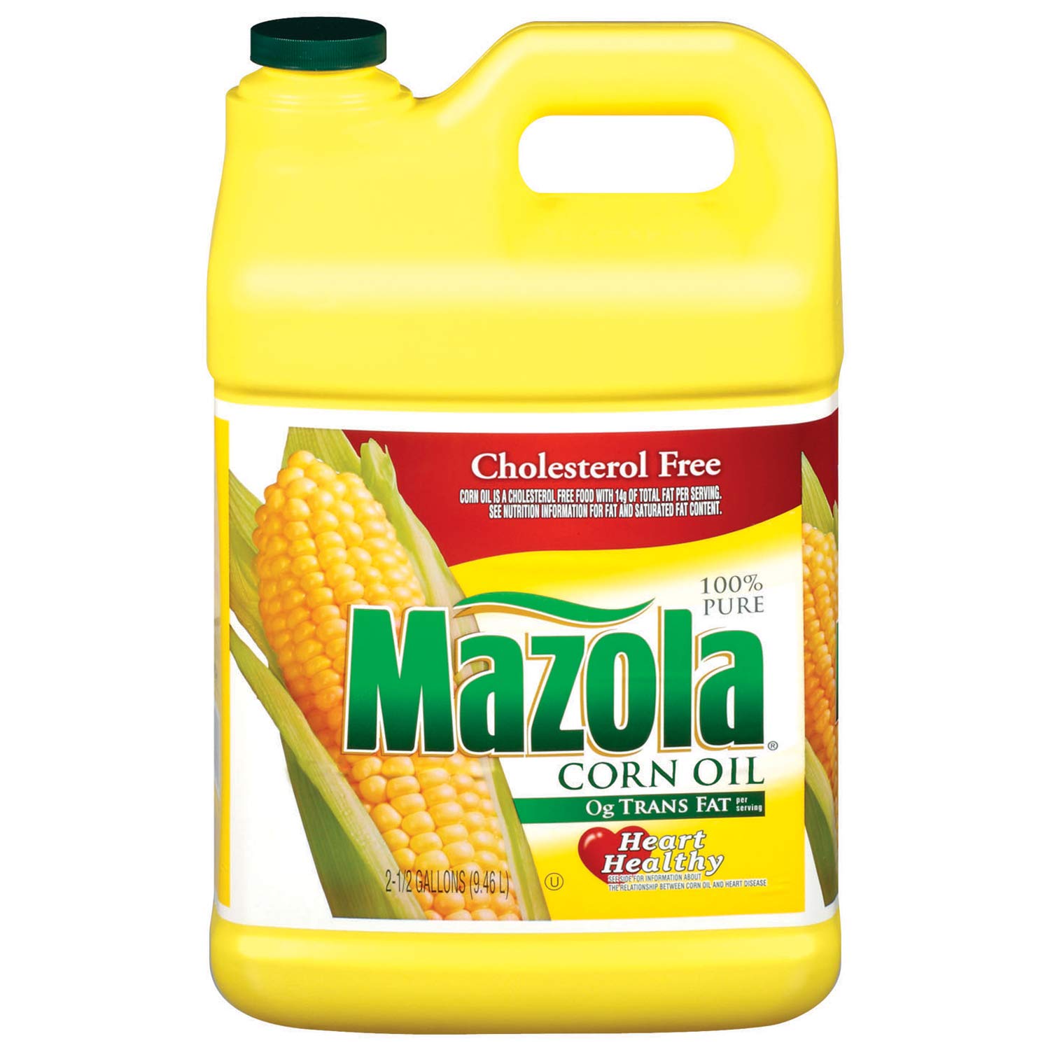 Mazola 100% Pure Corn Oil, 2.5 gal (Pack of 5)