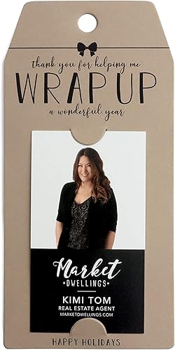 Miniatura 3 de Vertical "Thank You for Helping Me Wrap Up a Wonderful Year" Gift Tag | Happy Holidays | Pop By Gift Tag | 10-GT005