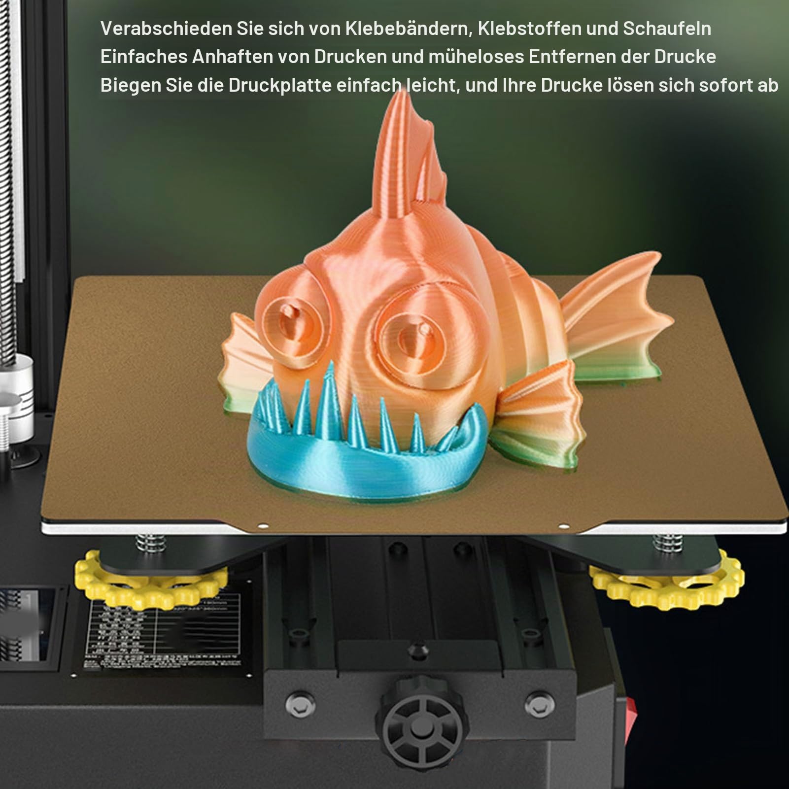 332 X 340 Mm Doppelseitige Strukturierte PEI Bauplatte für Raise3d Pro2 PRO 2 PLUS 3D Drucker. Flexibles Stahldruckbett mit Magnetischer Basis, Doppelseitiger PEI Platte und