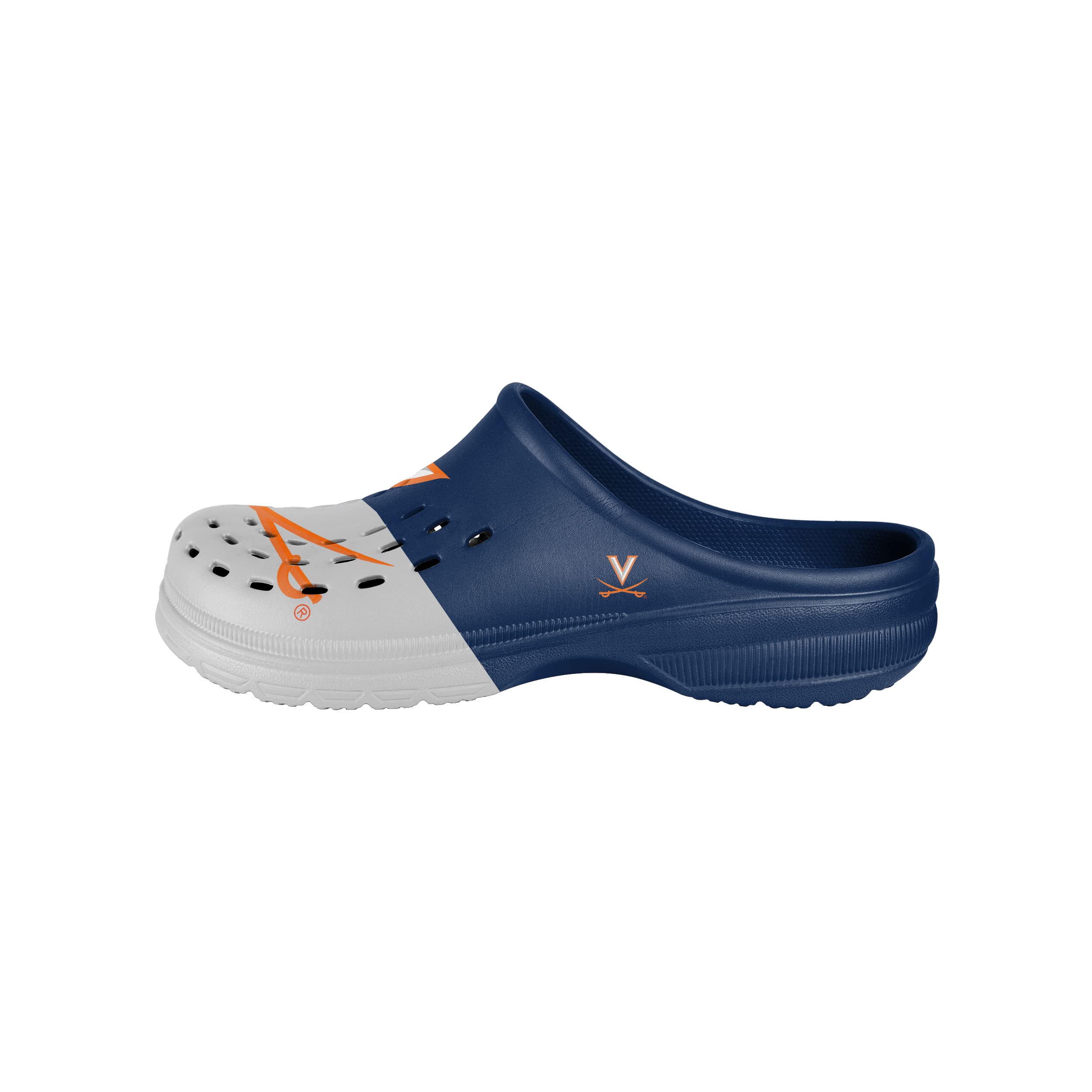 FOCO Herren NCAA Team Logo Colorblock Schuhe Slipper Clogs Sandalen