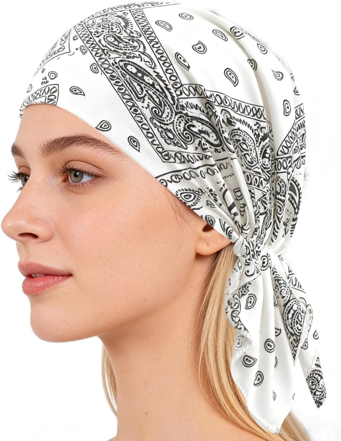 ORKSEA Chemo Headwear for Women Pre-Tied Head Scarf Slip On Headwraps Soft Turbans Cancer Hats Beanie Coverings Scarves