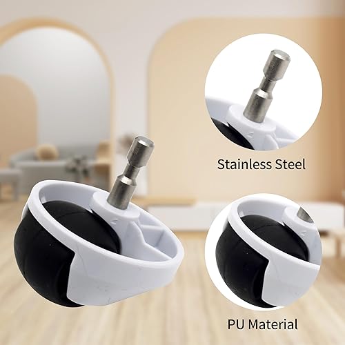 Miniatura 10 de Conjunto de rueda delantera de repuesto compatible con todas las aspiradoras iRobot Roomba 500, 600, 700, 800, 900, e, i y j, 2