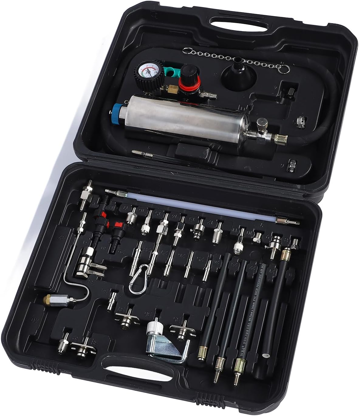 Automotive Injector Cleaner Tools, Car Fuel System Cleaner Kit - Complete Tool Set for Automotive Injection Nozzle Throttle, Disposable Wipes