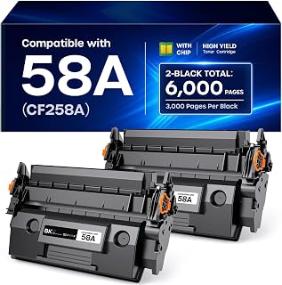 58A CF258A Toner Cartridge Black Compatible for HP 58A CF258A 58X with Chip