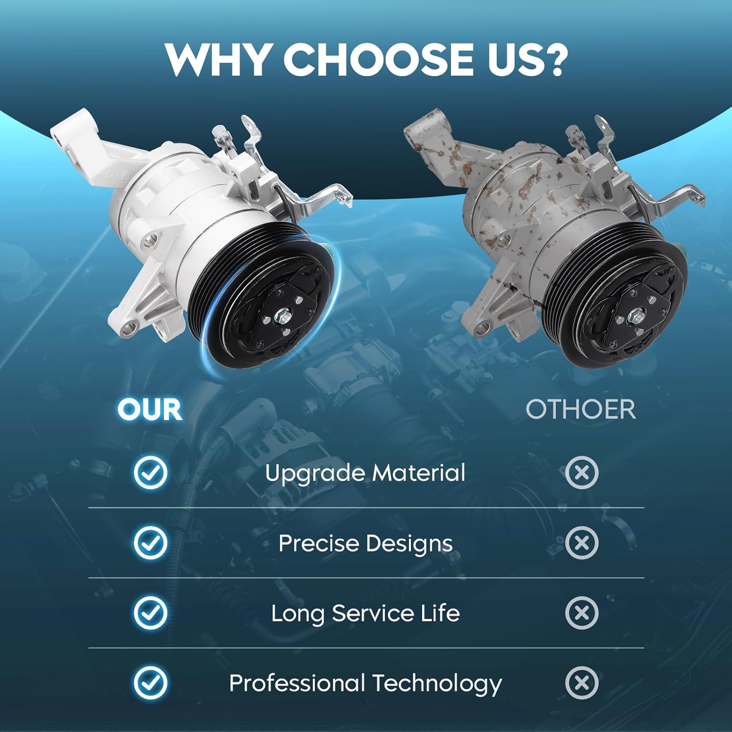 TadaMark AC Air Conditioner Compressor Repair Kit Fit for for Subaru for Forester 2.5L 2014-2018, Fit for Subaru for Impreza 2.0L 2013-2015, for XV Crosstrek 2.0L 2013-2015 Fit for KT-5573A