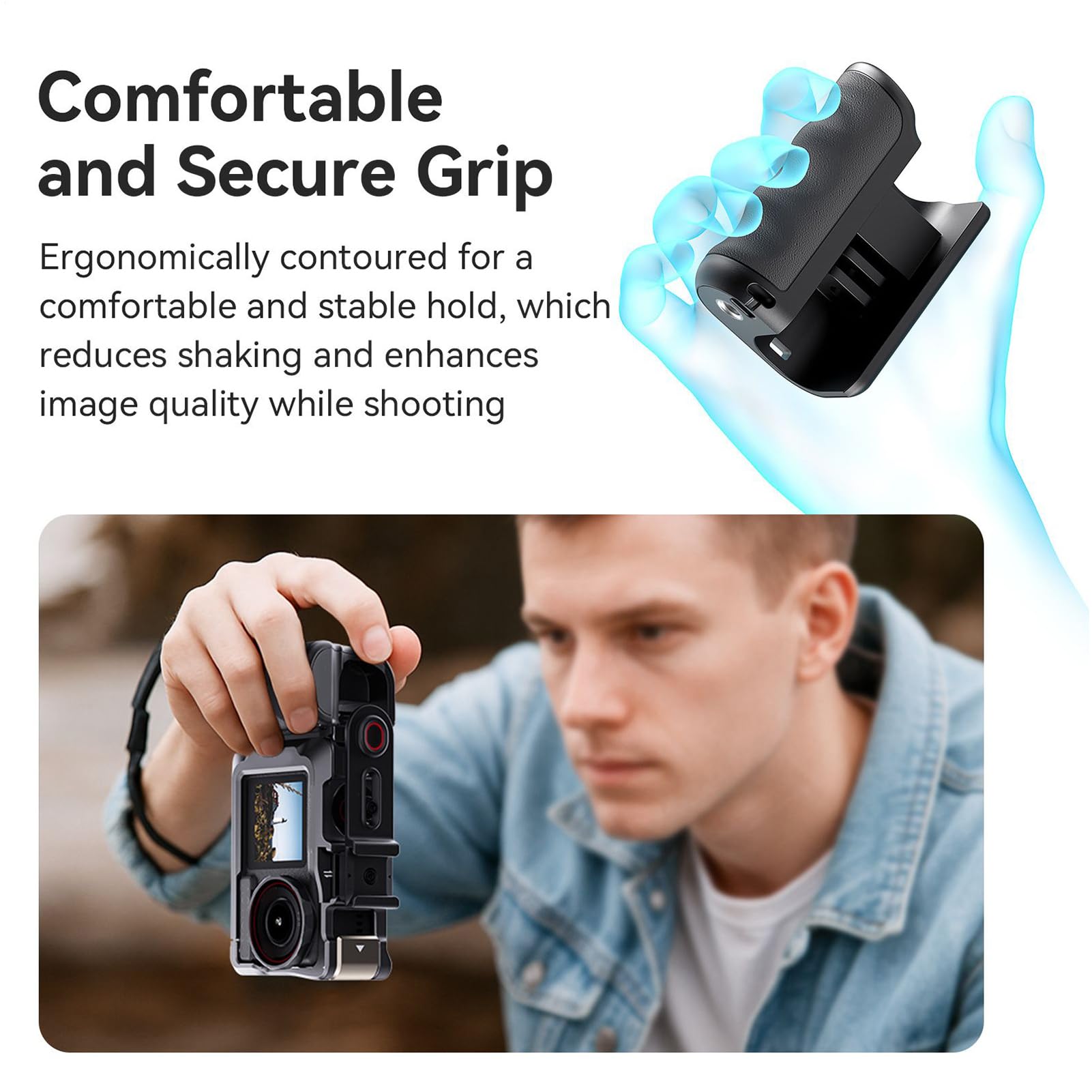 Impugnatura Superiore Fotocamera Gimbal Portatile e Supporto Digitale per | Supporto di Posizionamento Fotocamera per fotocamera digitale stabilizzatore registrazione video sel