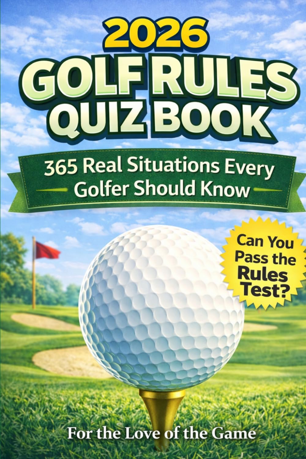 2026 Golf Rules Quiz Book: 365 Real Situations Every Golfer Should Know: 16 (For The Love Of The Game)