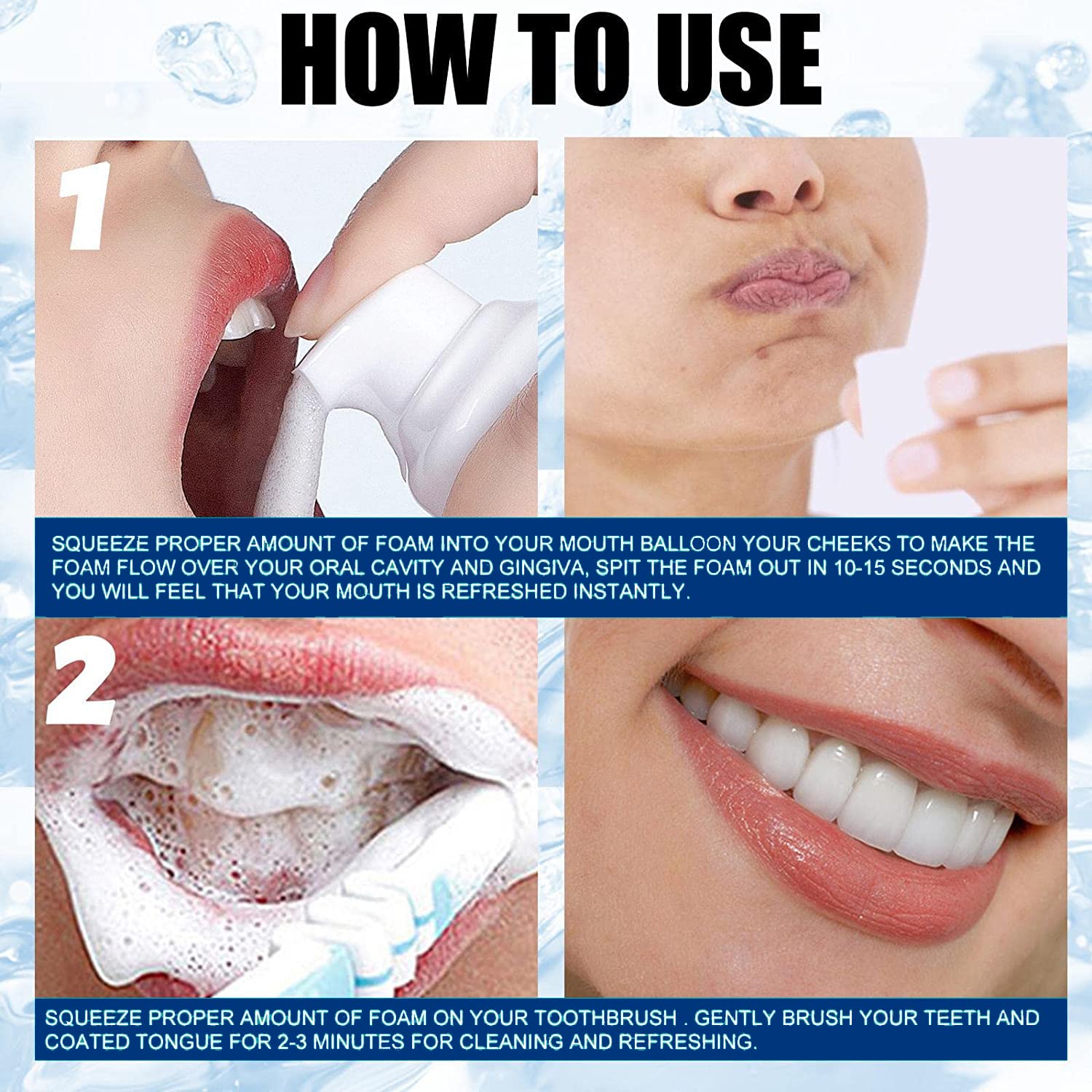 Barbers Crew Teeth Cleansing Foam To Remove Yellow Stains Tartar and Tobacco Stains 60 ML 4