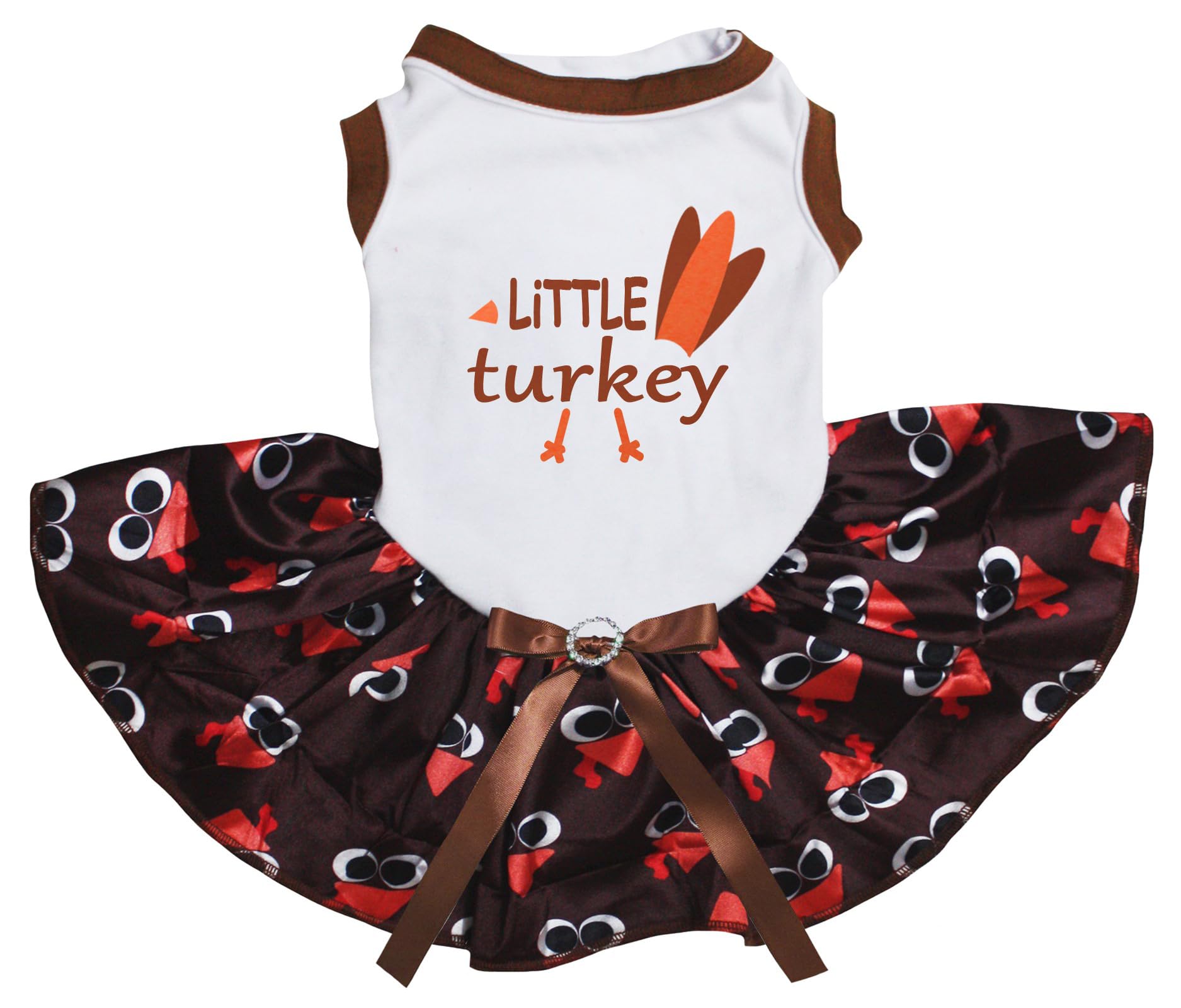 Robe pour chien compagnon de vie motif dinde Little Turkey Tail