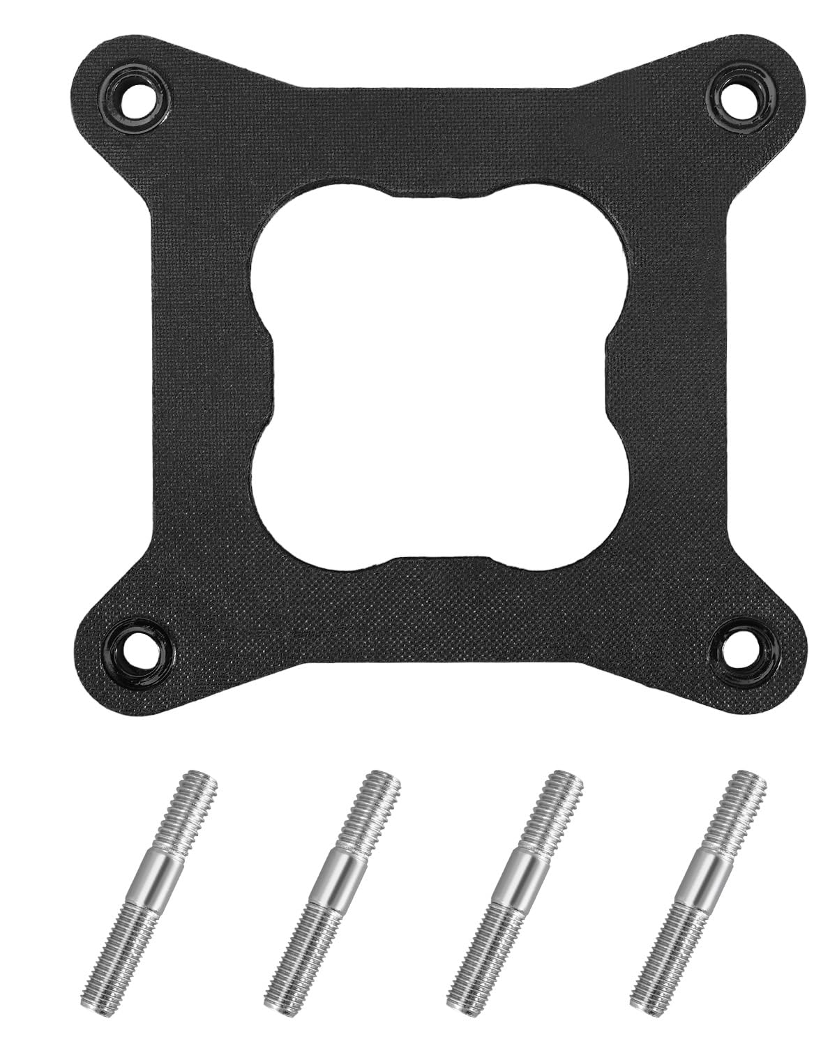 Heat Insulator Gasket Fit for Holley Style Carbs, Fit for Edelbrock Performer Thunder Series Square Bore Carbs, Replace 9265, Square Bore Carburetor Heat Insulator Gasket Spacer