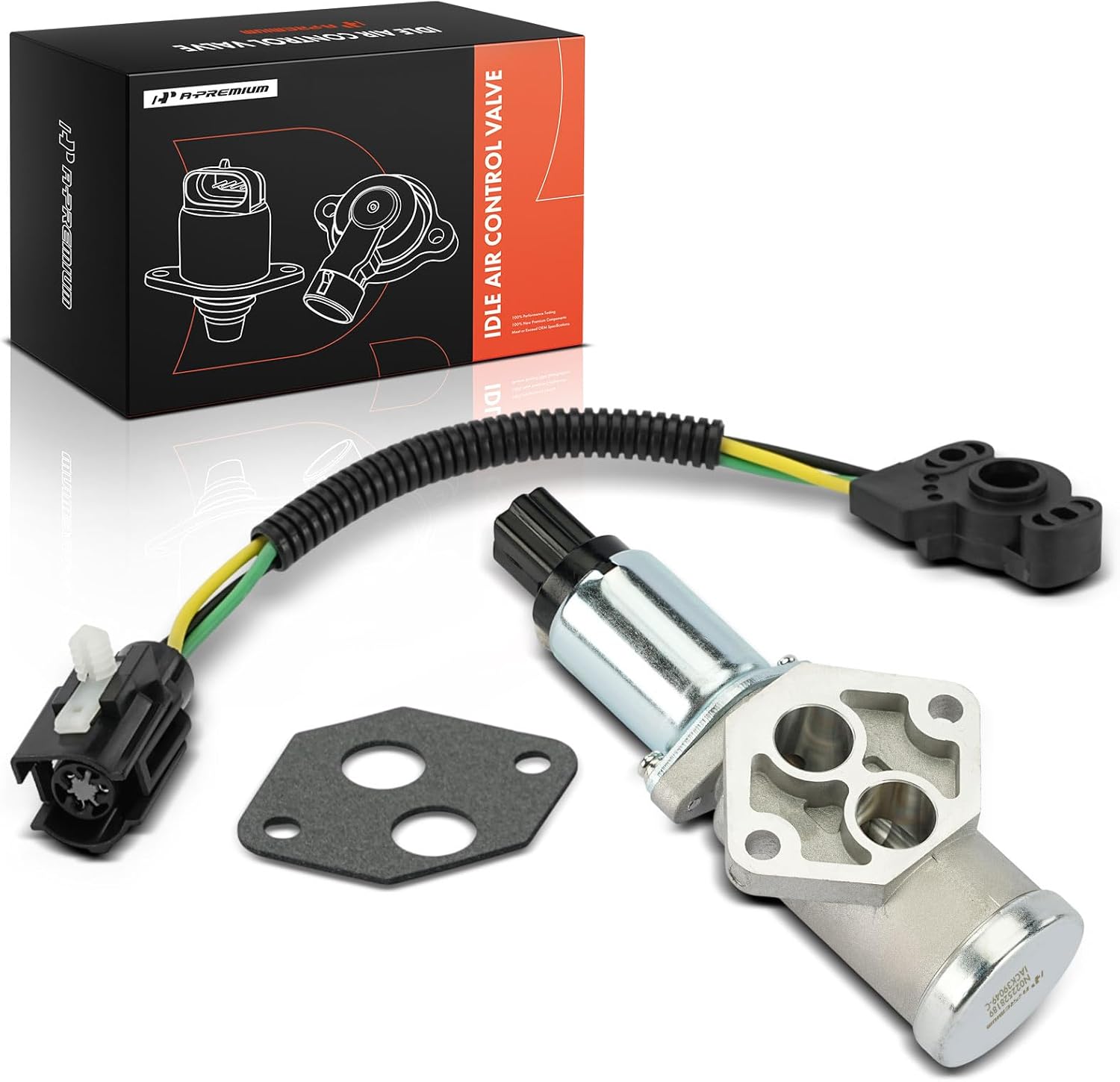 A-Premium Idle Air Control Valve IAC + Throttle Position Sensor TPS Compatible with Ford F-250 F250, Bronco, 1986, 5.0L