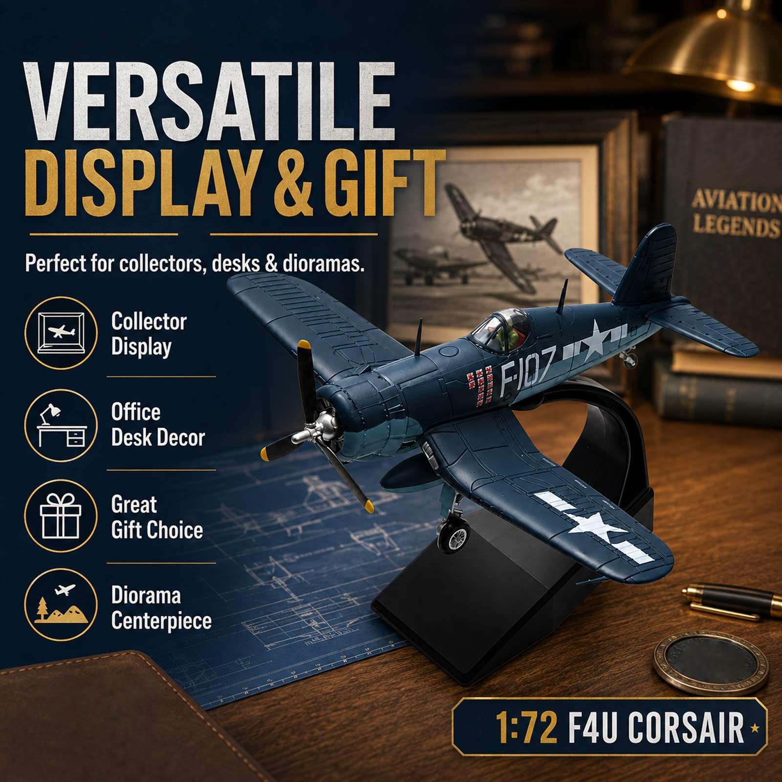 1:72 F4U Corsair myśliwiec model samolotu mini samolot hobby model zestaw
