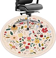 Vista 1 de Tapete para silla de oficina para suelo de madera dura, 47 x 47 pulgadas, alfombras redondas para sillas rodantes para oficina, computadora