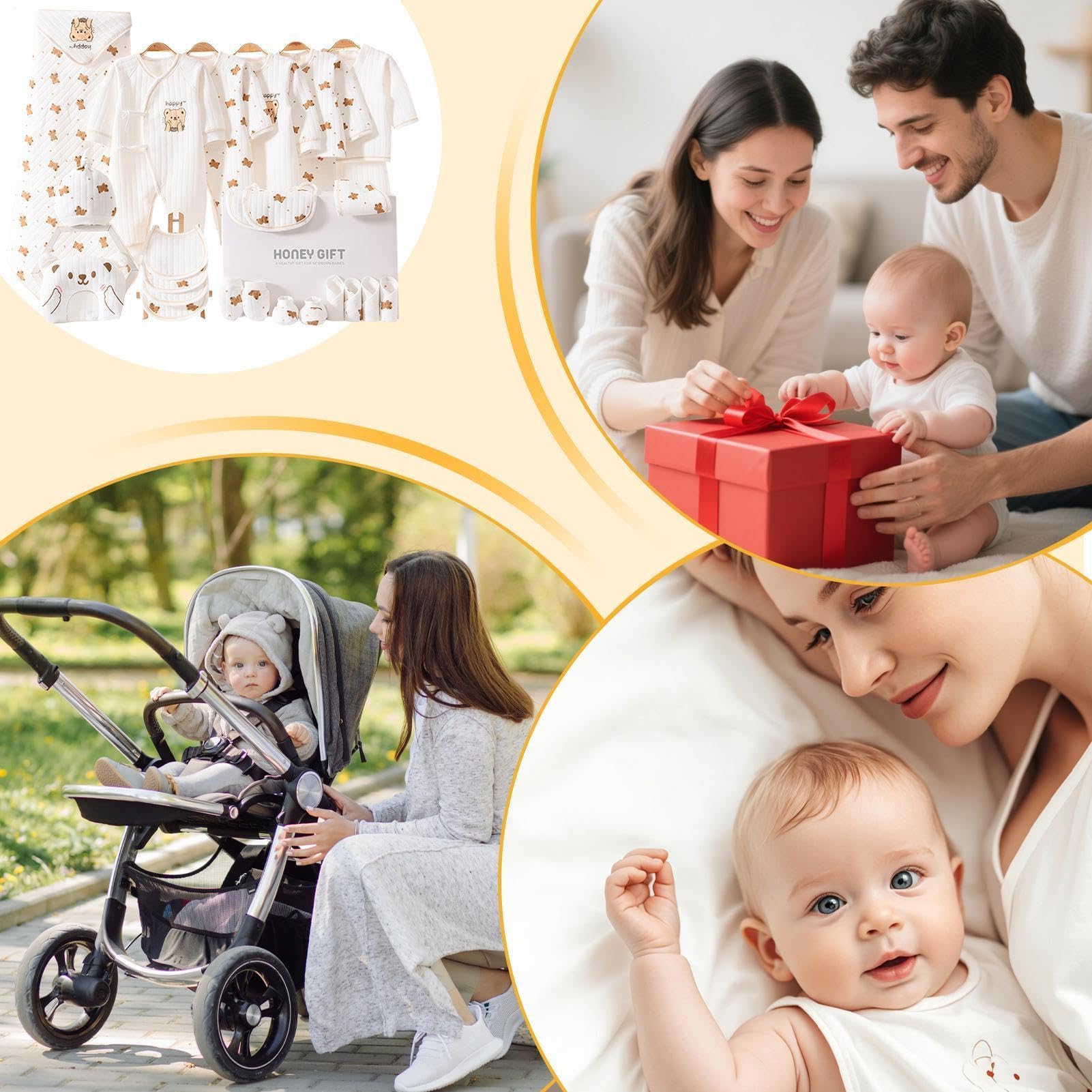 Kinder Mädchen Bekleidungs-Set Baumwoll Unisex Niedliches Outfit Set | Besonders Weiches und Hoch Atmungsaktives Kinder Outfit Set für Babyparty zu Hause mit Mama zum Geburtstag und Fotografie