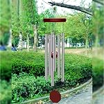 Memorial Wind Chimes Outdoor Large Deep Tone, Sympathy Wind-Chime Personalized with 6 Tuned Tubes, Elegant Chime for Garden Patio Balcony and Home