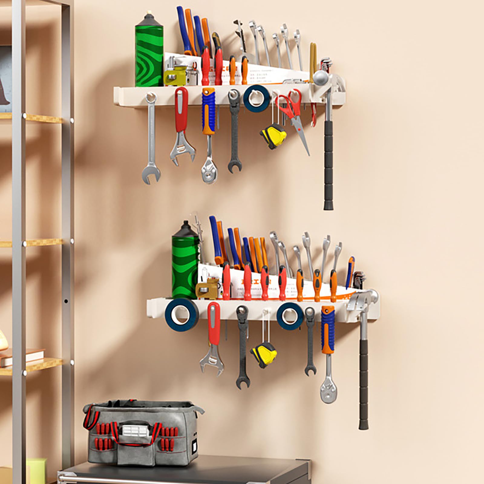 Robuster Schraubendreher-Bit-Organizer 25 Oder 50 Lcher  Wandhalterung PP  Kunststoff Werkstatt Garage Aufbewahrung PP Organizer Rostbestndig