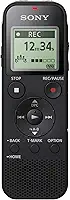 Sony Gravador de voz digital estéreo ICD-PX470 com gravador de voz USB embutido, preto