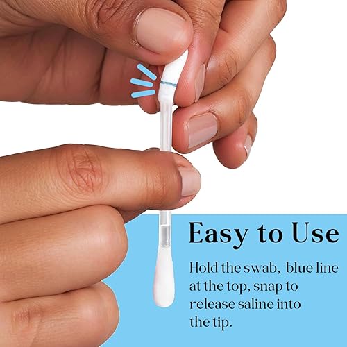 Miniatura 3 de PunkTracker Hisopos de tratamiento de golpes de perforación, solución salina para el cuidado posterior de piercings, limpiador de perforación de