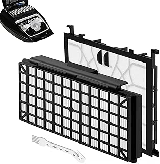 1x HEPA Filter + 1x Motorschutzfilter, Ersatzfilter Zubehör mit Putz für Siemens Q5.0 extreme SilencePower VSQ5X1230, Staubsauger Filter für Siemens Bodenstaubsauger VZ154HFB / VZ02MSF / VSQ5X12M1