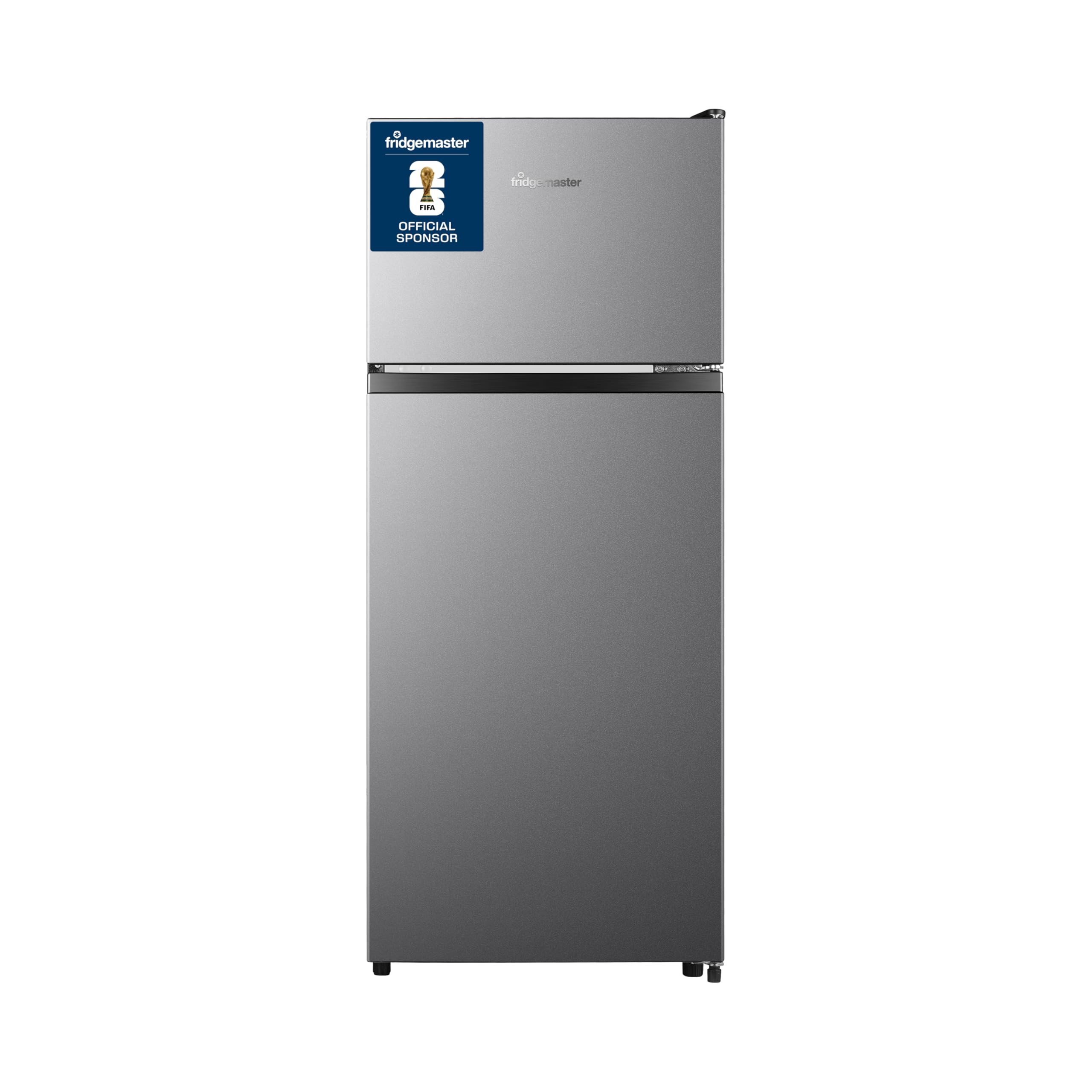 Fridgemaster MTM48120ES 48cm Freestanding Top-Mounted Fridge Freezer, 124-Litre, Adjustable Thermostat, Reversible Door, LED Lighting, 4-Star Freezer Rating, White, E Rated