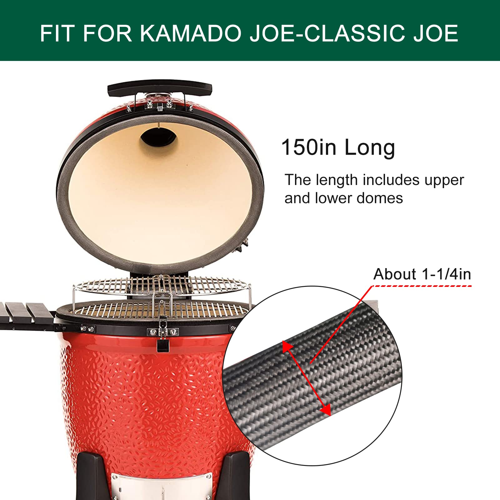 Wire Mesh Gasket Kit For Kamado Joe Classic High Temp