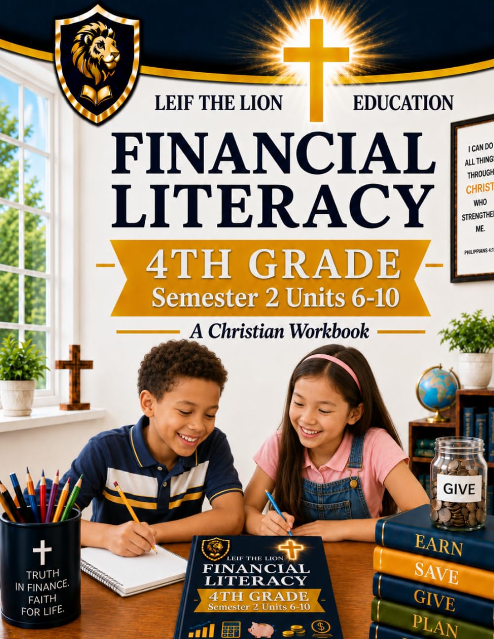 4th Grade Financial Literacy - Semester 2 (Units 6 - 10): A Christian Homeschool Workbook (Financial Workbooks - By Semesters)