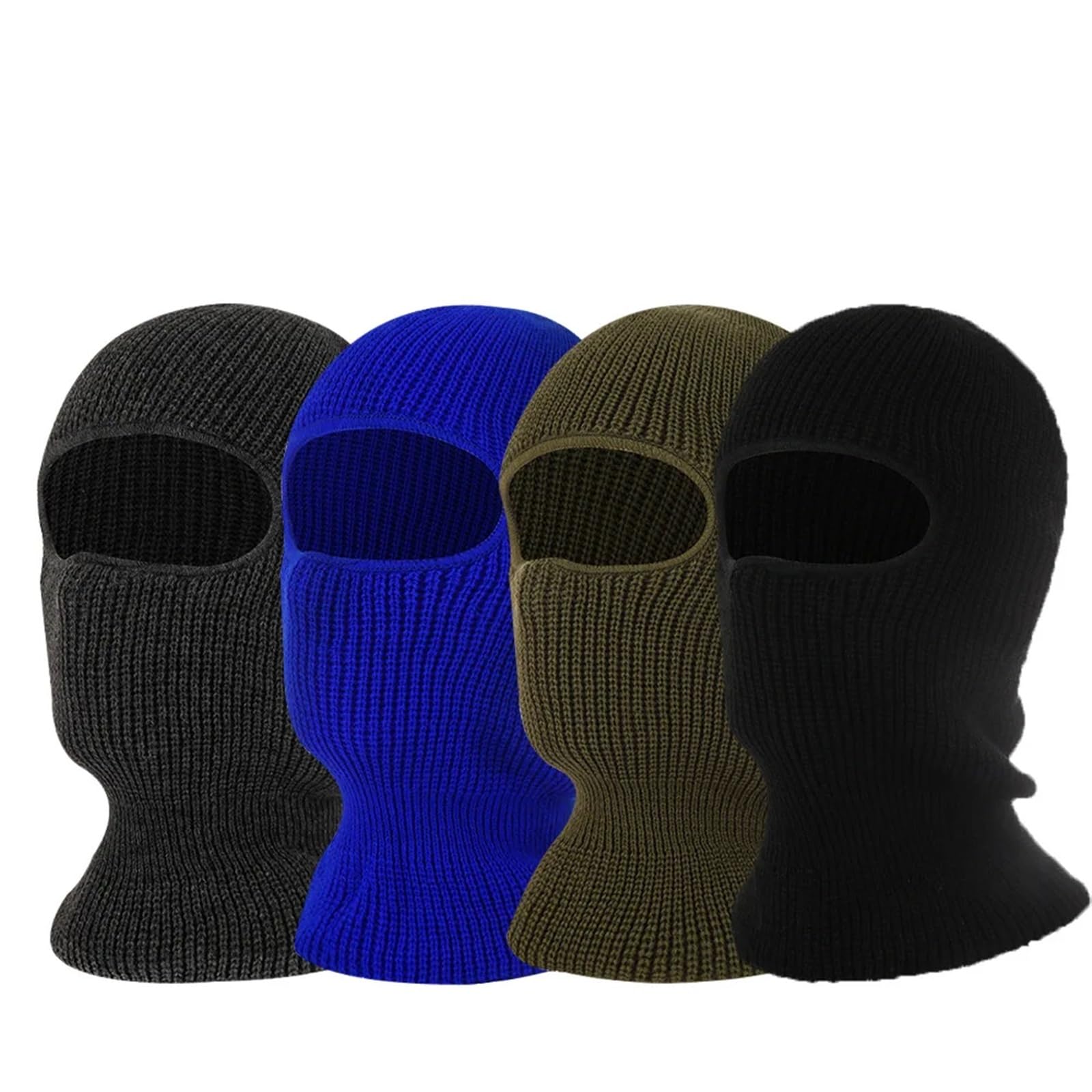 2 Piezas de Gorro esquí Invierno un Solo Agujero for Exteriores, Resistente al Viento, Punto, pasamontañas, máscara for Hombres y Mujeres para Esquí Ciclismo