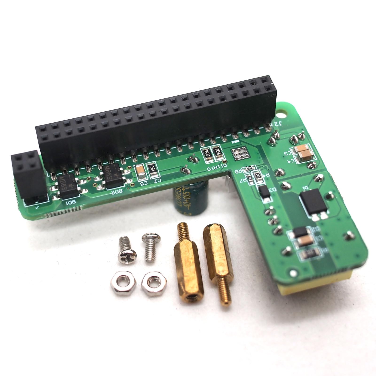 DSLRKIT Power Over Ethernet PoE HAT IEEE802.3af DC 5V 2.5A with 1.5KV Isolation for Raspberry Pi 4B 3B+ 3B Plus