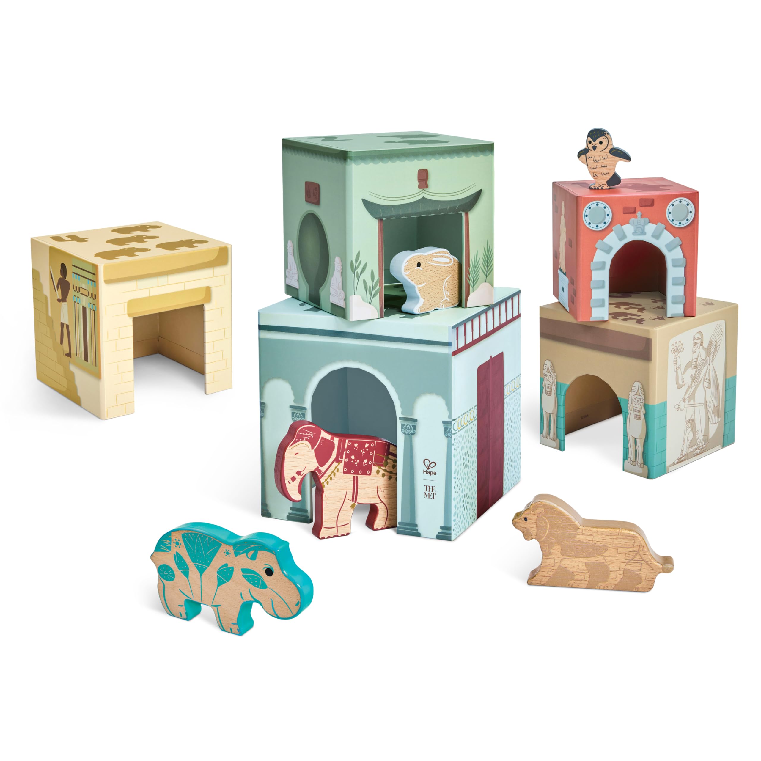 Amazon.com: Hape x The Met Museum Nesting Blocks – Art-Inspired