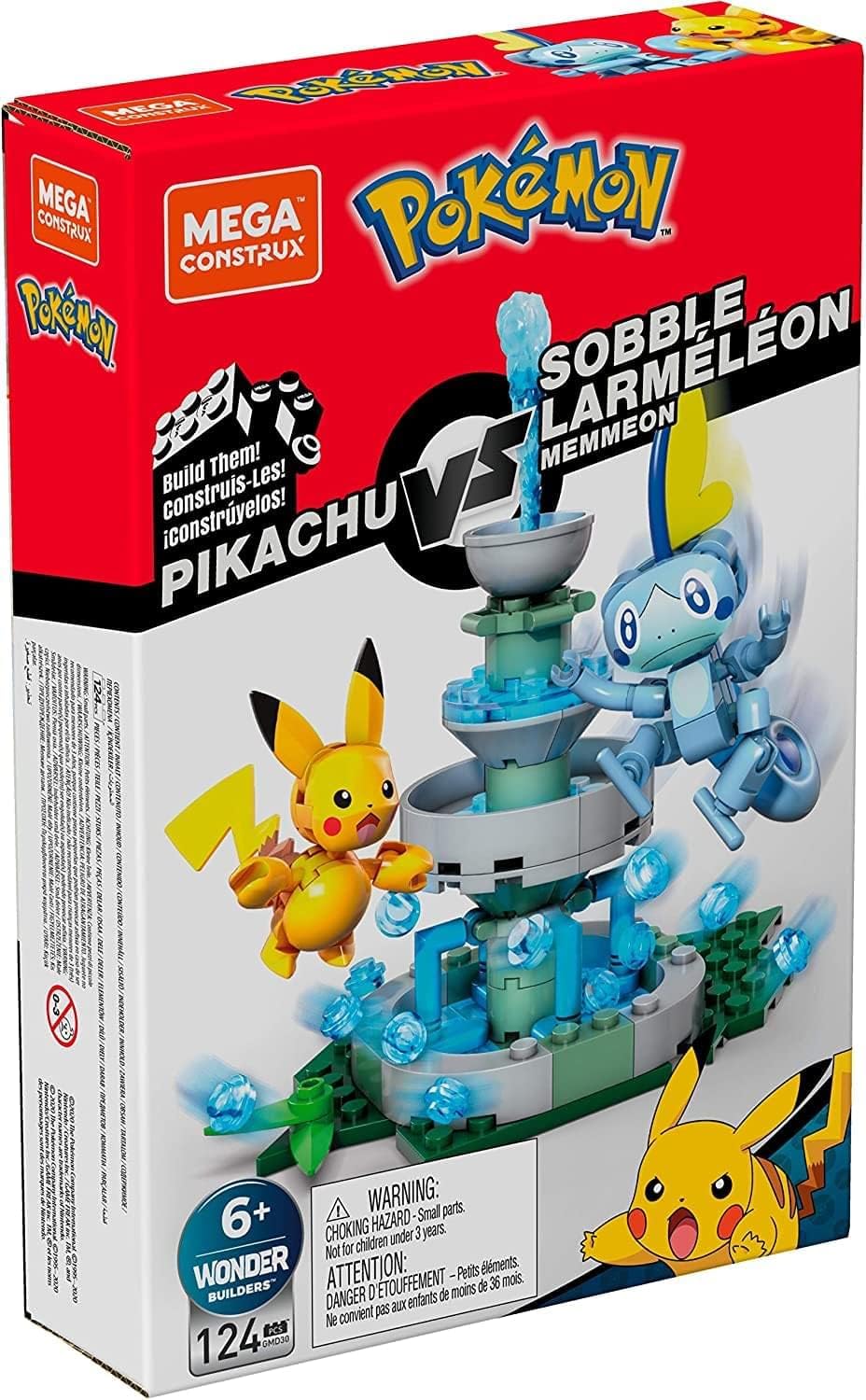 Pokemon Pikachu vs. Sobble Figure Building Set