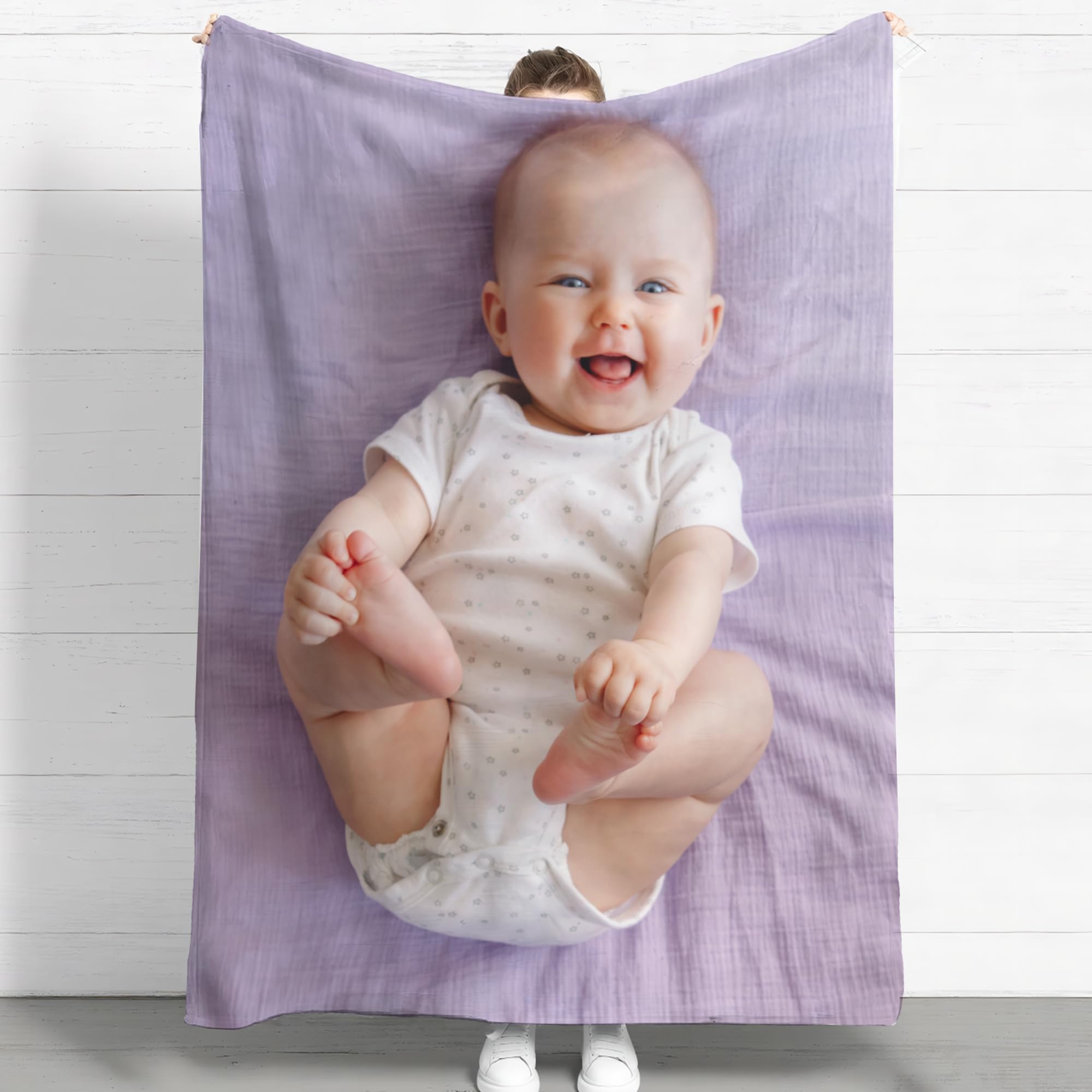 Customised Blanket with photos, Personalized Photos Throw Blanket for Adults Kids, Personalised Gifts for Wife Husband Family Friends Birthday Valentines Christmas — image 1