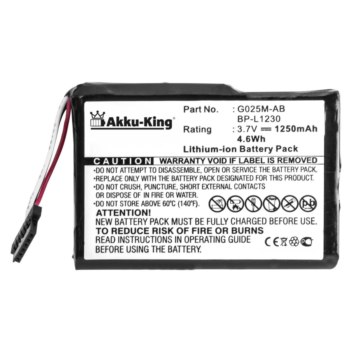 Vhbw Batterie 1200mAh (3.7V) Pour MITAC Mio Remplace 541380530006 BL-LP1230 11-D00001 U 541380530005 BP-LP1200 11-D0001 MX G025M-AB G025A-Ab