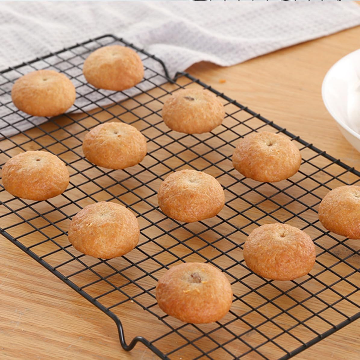 2pcs Nonstick Carbon Steel Cooling Rack for Baking, Kitchen Use