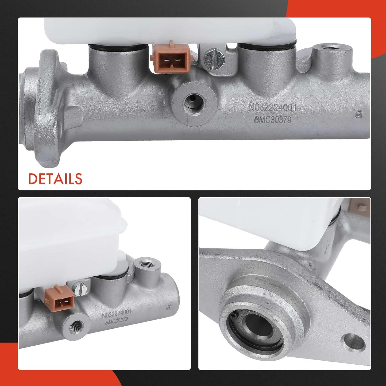 A-Premium Brake Master Cylinder with Reservoir and Cap Compatible with Hyundai Vehicles - Tiburon 2003 2004 2005 - Replaces# 585102C000