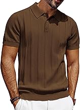 PJ PAUL JONES Herren Poloshirt Kurzarm Strick Polo T-Shirts mit Knopf Männer Polohemd Golf Shirt