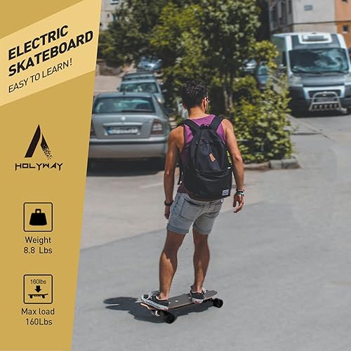 Miniatura 9 de Electric Skateboard Electric Longboard with Remote Control Electric Skateboard350W Hub-Motor124 MPH Top Speed52 Miles Range3 Speeds Adjustment12