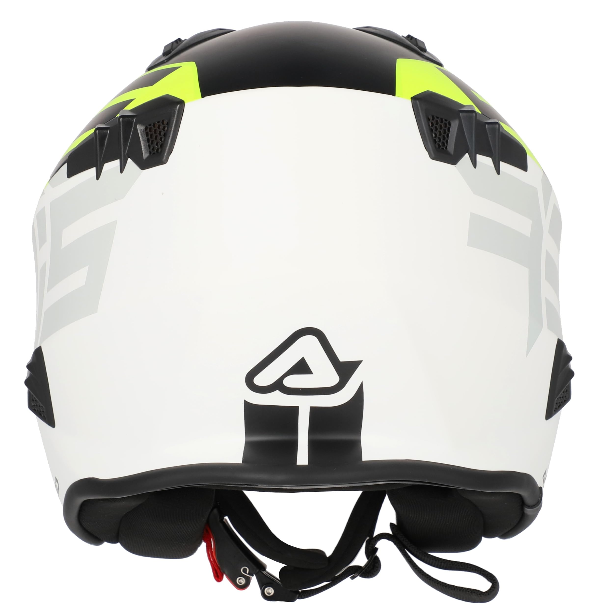 ACERBIS Helmets Casco Jet Aria Blanco Negro Fluor Totalmente Homologado 22.06 (L 59/60)
