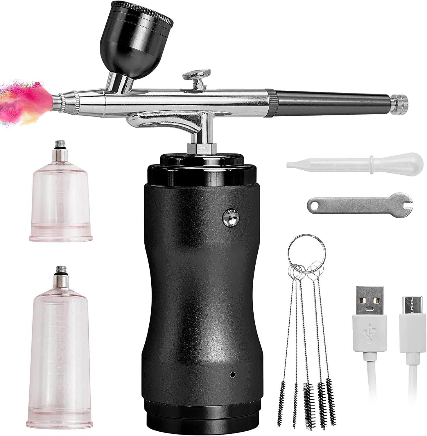 SENDUO Upgraded Airbrush Kit,3 Air Pressures Modes Up to 30PSI,Airbrush