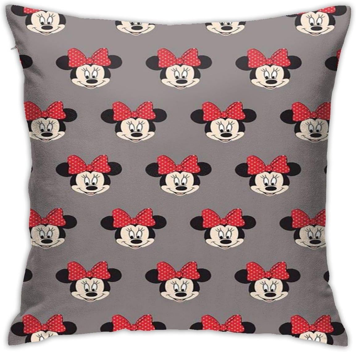 hgfjghf Throw Pillow Covers Mickey Mouse And Minnie Mouse Both Sides Print Zipper Cover For Couch Sofa Decor Pillowcases 18 X 18 Inches