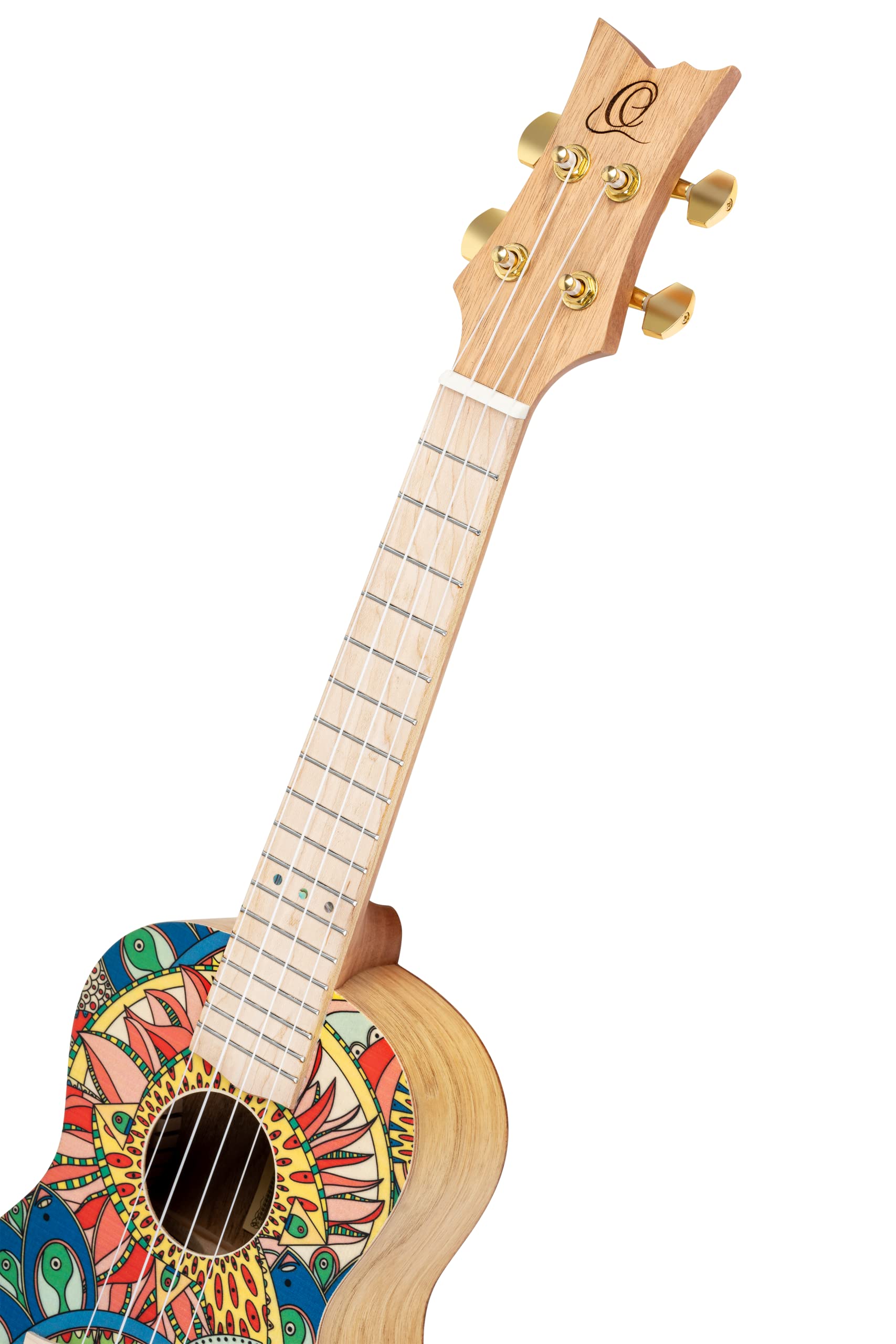 Ortega Guitars Konzert Ukulele Akustisch – Art Series – Fichte, Mystic India (RUAR-MI)