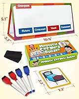 Vista 7 de Coogam - Constructor de palabras CVC, juegos magnéticos de palabras visuales con tarjetas, juego de lectura y ortografía de emparejamiento