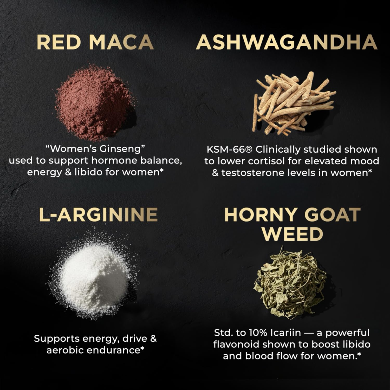 High Potency Libido Support for Women w. 30x Strength Red Maca Root — Amazon image 4