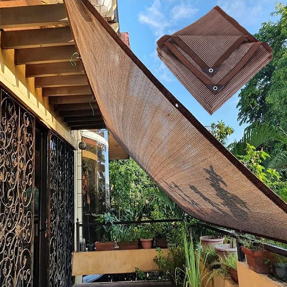 Red solar de 90% e para jardín, vela de protección solar de 1 x 2 m a 8 x 8 m, malla para invernadero, bloqueo UV, toldo al aire libre