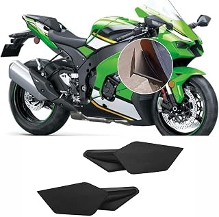for Ninja ZX-10R/RR zx10r/rr 2025 2024-2021 New Accessories Motorcycle Wing Protector Fuel Tank Guard Motorcycle Fuel Tank Side Wing Spoiler (Black)