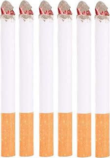 Fake Puff Cigarettes Costume Accessory 3" (6 Pack) - Realistic Movie, Stage & Theatre Props, Fake Cigs for Party