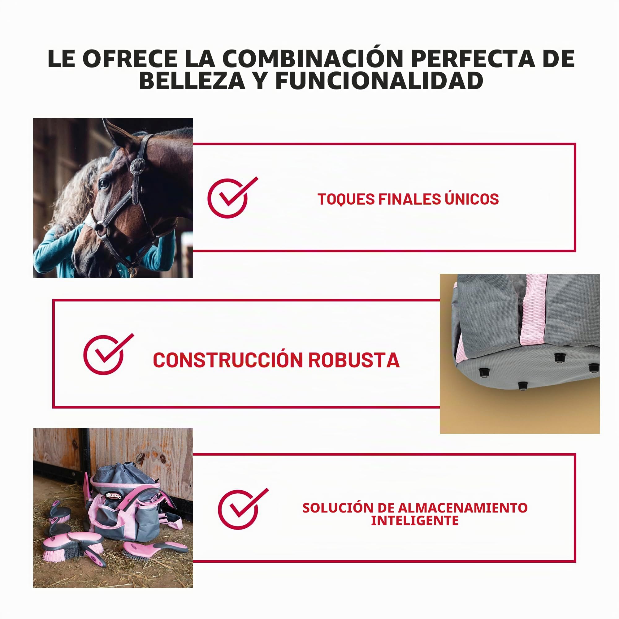 Weaver - Kit de Cuidado de Piel, 65-2055-GY, Gray/Pink