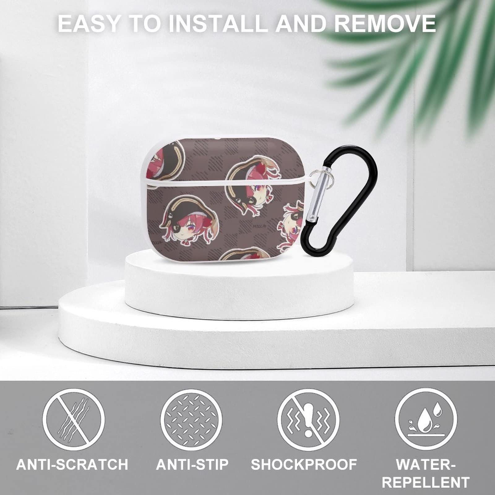 Amazon | 宝鐘マリンAirPods Pro ケース 2019 airpods充電ケース(2019年10月発売)用 エアリップルキャリングケース  キーチェーン付き OFOK 防塵 耐衝撃性 保護ケース キャラクター かわいい おしゃれ 人気 | イヤホン・ヘッドホンケース オンライン通販