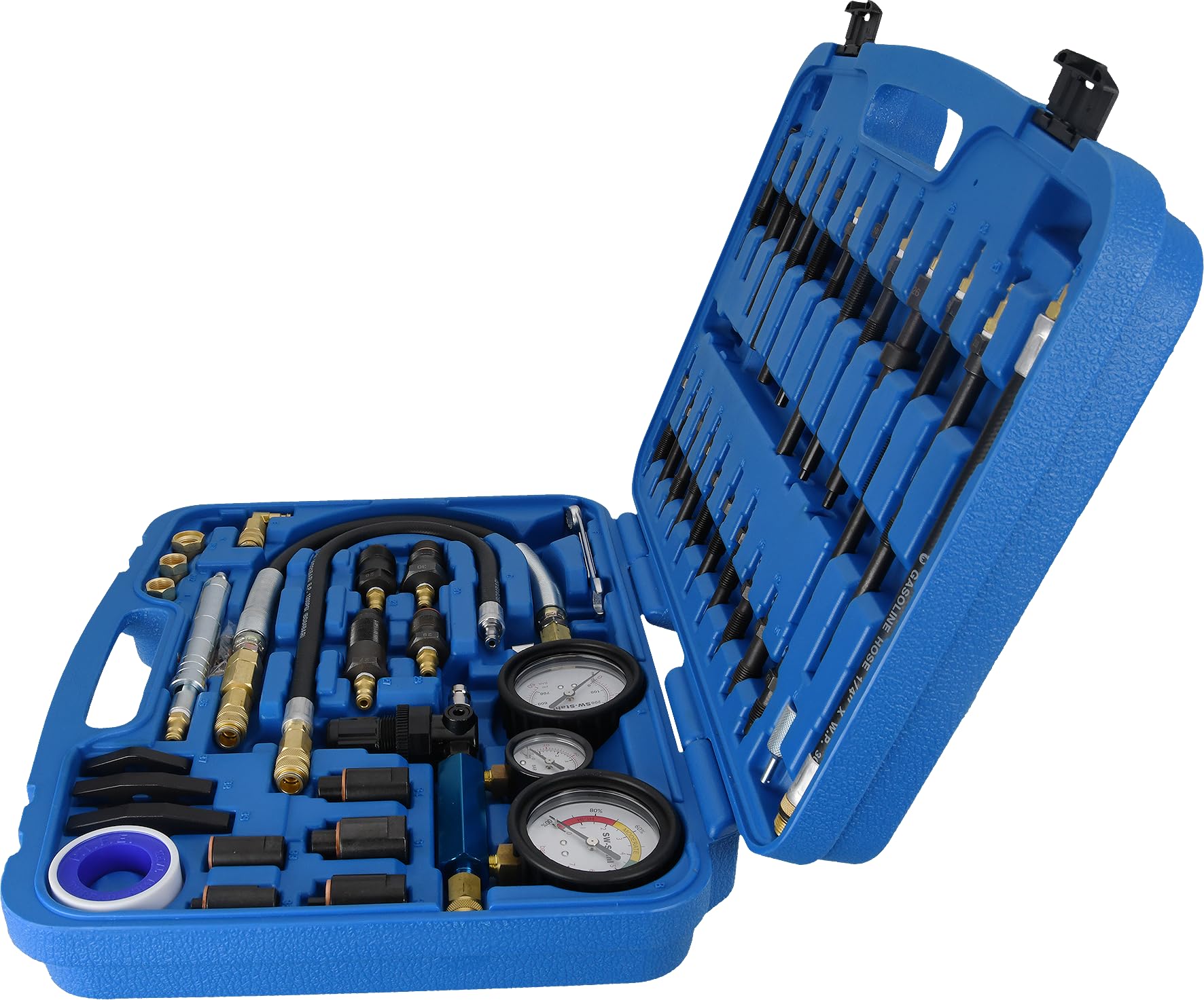 SW-Stahl 26119L Tester Compressione per Motori a Benzina e Diesel | Kit universale di controllo pressione cilindri per diagnostica professionale, manometro preciso con scala chiara.