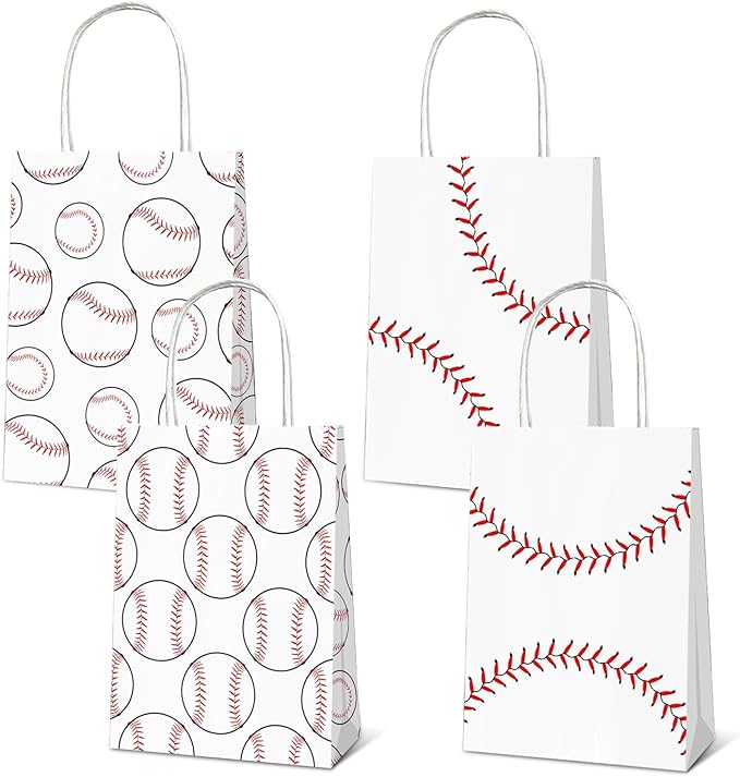 Amazon.com: JNYLYFC Baseball Gift Bags with Handles, 12 Pack Premium ...