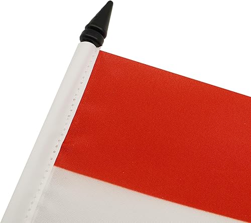 Miniatura 75 de Bandera de la bandera del Líbano de AZ, 3.9 x 5.9 in, bandera de escritorio libanesa, 5.9 x 3.9 in, barra y base de plástico negro